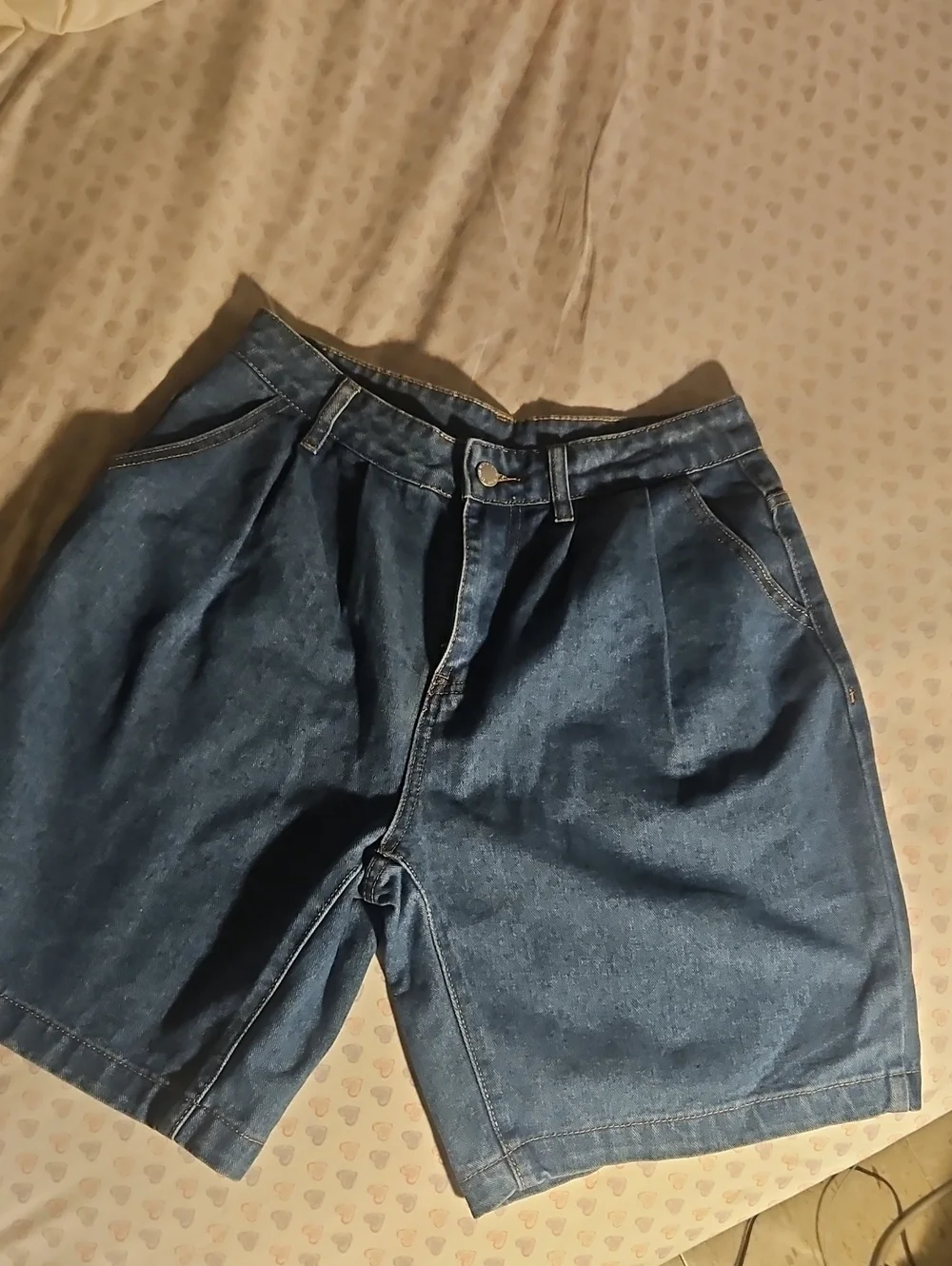 Men's Classic Blue Denim Jean Shorts